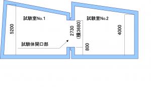 隣接型残響室の図（２）